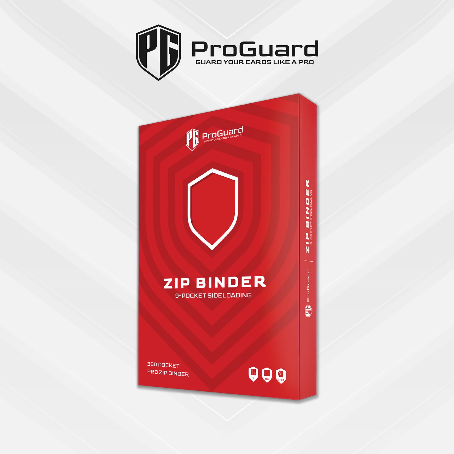 ProGuard 9 Pocket Red Zip Binder