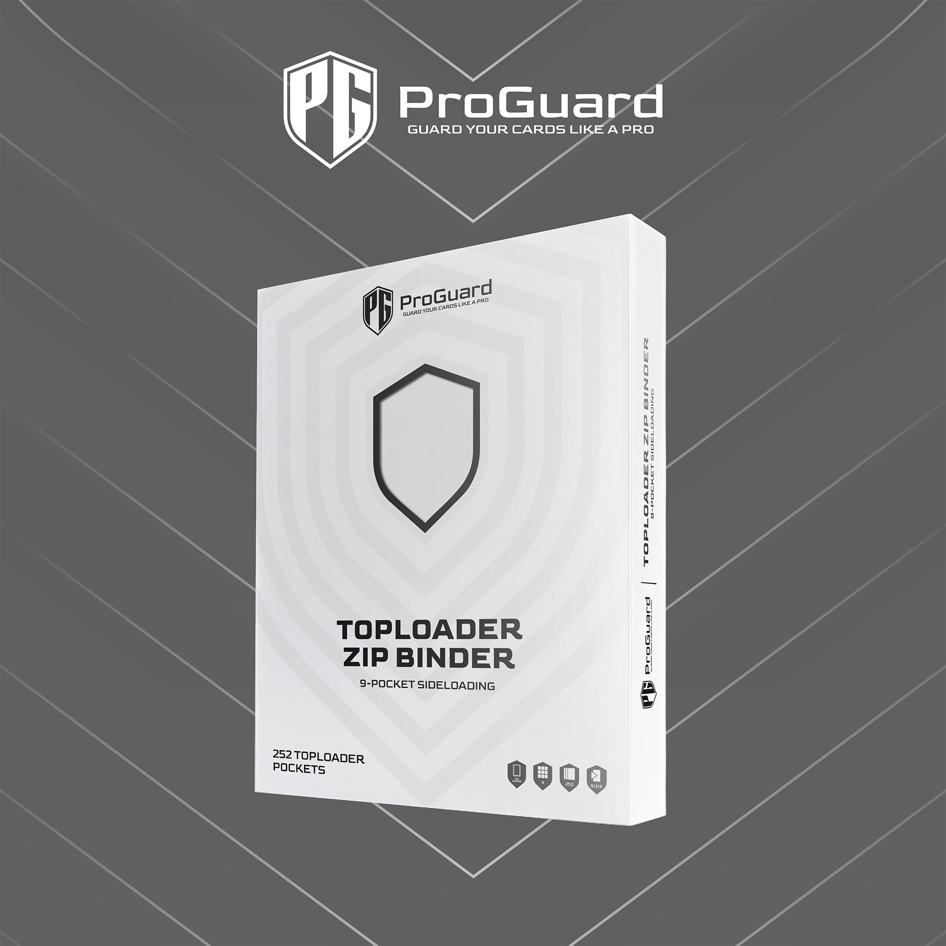 card guard top loader binder Guardian - Toploader 4 Pocket Premium with Zipper for 160 Cards - Side Loaded Pockets Customizable back label add your name or collection title for easy identification Toploader Binder, Holds 360 Top